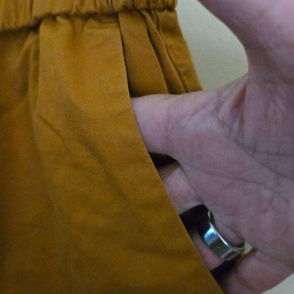 Everlane Easy Shorts Amber Pull On Pockets Size 16 - Picture 4 of 6